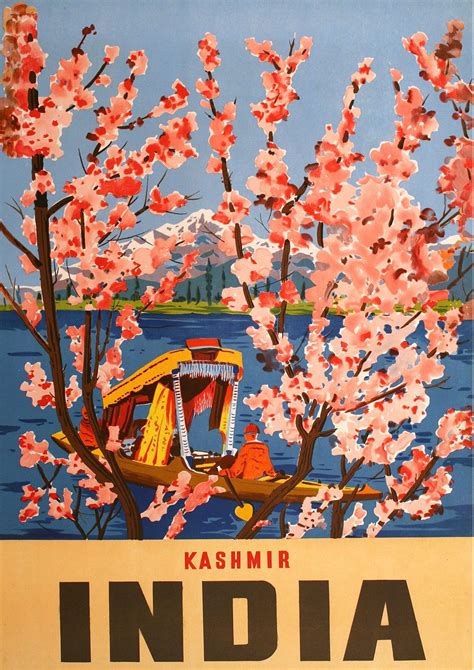 Kashmir India Kashmir Travel Poster India Poster India Etsy