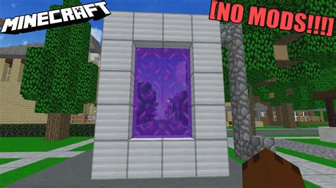 Minecraft How To Make A Portal To Heaven No Mods Youtube