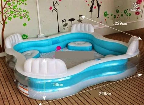 Whether it's a pool party or a sunny day out in your backyard, your kids are sure to love an inflatable pool. BongBongIdea: HUGE INTEX INFLATABLE WATER PLAY POOL FOR ...
