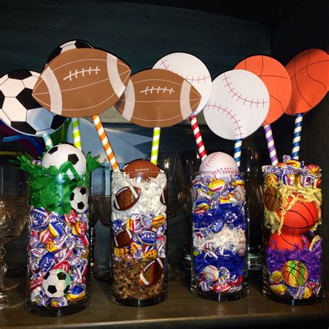 Sports Theme Centerpieces Sports Themed Birthday Party Sports Baby