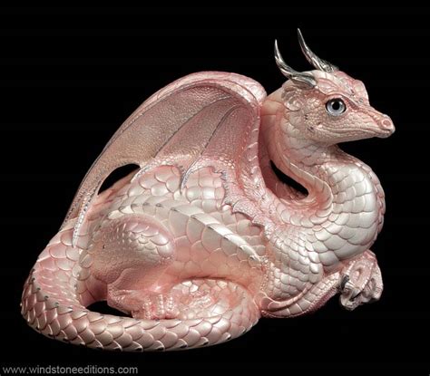 Lap Dragon Shell Pink Windstone Editions