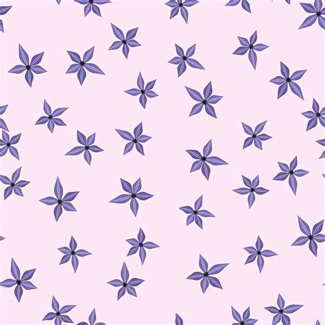 Seamless Vector Pattern Of Small Romantic Colorful Spring Flowers