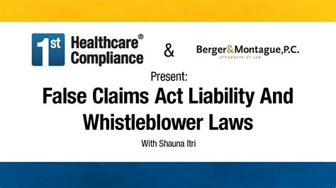 District court for the central district of california by karin. False Claims Act Liability And Whistleblower Laws | First ...