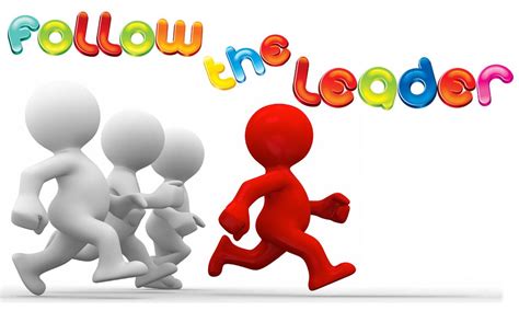 Whos Following Who Clip Art Follow The Leader Art Images