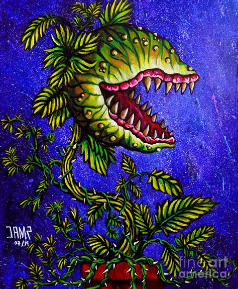 Little Shop Of Horrors Painting By Jose Antonio Mendez Pixels