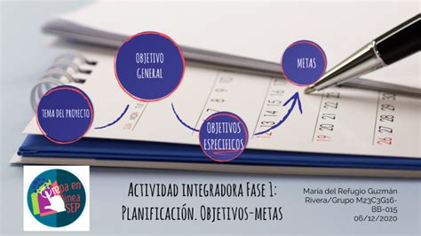 Actividad integradora Fase Planificación Objetivos metas by Maria del Refugio Guzman Rivera