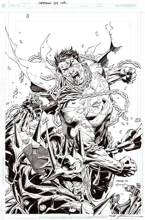 Superman 214 2004 By Jim Lee Inks By Scott Williams Comic Art
