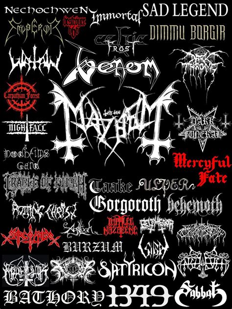 Black Metal Bands Metal Band Logos Gothic Metal Band Metal Songs