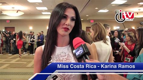 Interview Miss Costa Rica Karina Ramos Ora Com Itv Channel Youtube