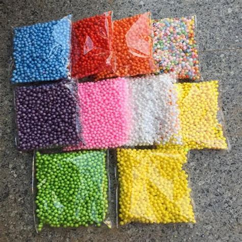 600pcslot Polystyrene Styrofoam T Box Filler Foam Glass Bottle Diy Mini Beads Ballsbeads