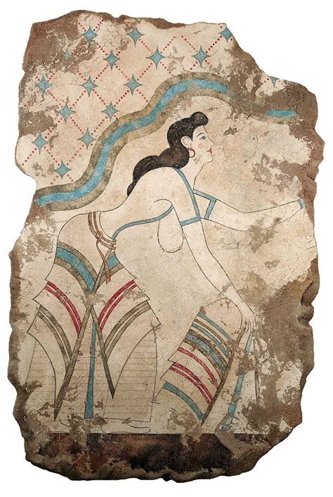 The Procession Of Ladies From Our Akrotiri Collection Which Features Frescos From The Ancient