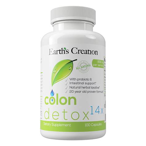 Colon Detox 14x By Earths Creation Giannis Nutrition Center