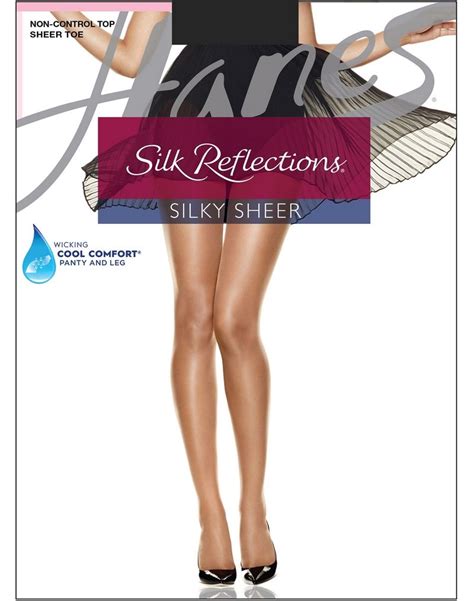 Hanes Silk Reflections Non Control Top Sheer Toe Pantyhose Q00715 Ebay