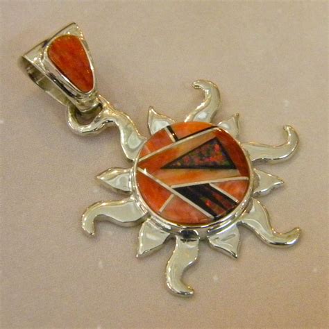 Calvin Begay Sun Pendant Southwestern Style Jewelry Jewelry Art Jewelry