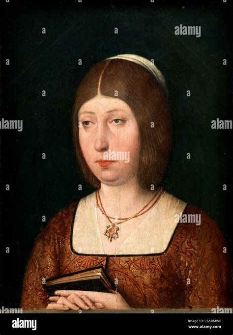 Reina Isabel La Católica Pintura Anónima óleo Sobre Panel C 1490