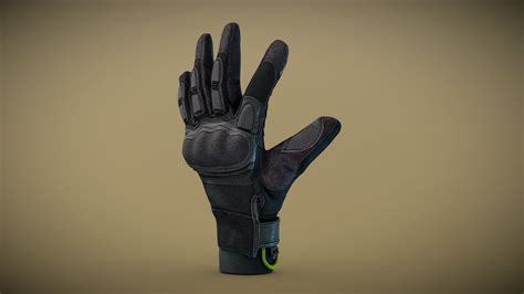 Black Tactical Glove Buy Royalty Free 3d Model By Omegadarling