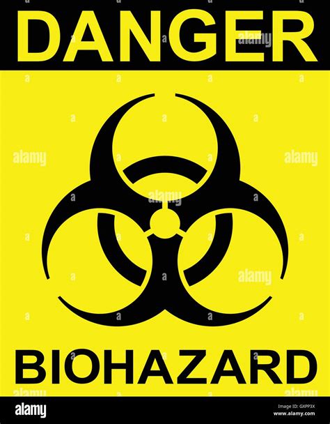 International Biohazard Danger Sign Biohazard Danger Symbol Vector