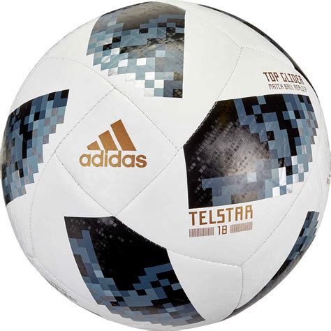 Adidas Telstar 18 World Cup Top Glider Soccer Ball White And Metallic Silver Soccer Master