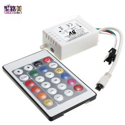New Arrival Dc5vdc12v 6a 24 Key Ir Remote Controller Dimmer For Ws2811