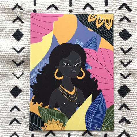 Orisha Greeting Card Oshun Rosalie Botanicals