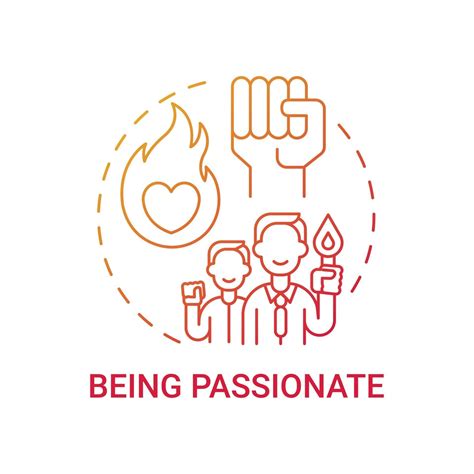 Being Passionate Concept Icon 2498838 Vector Art At Vecteezy