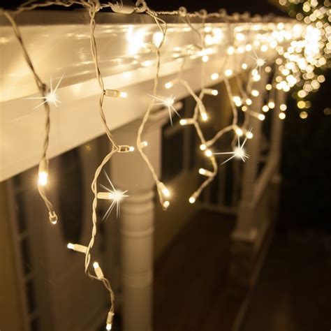 5mm Warm White Twinkle Led Icicle Lights