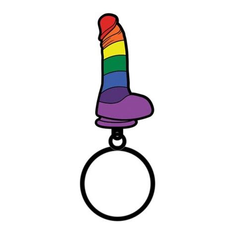 Wood Rockets Rainbow Dildo Enamel Keychain Sex Toys And Adult Novelties Adult Dvd Empire