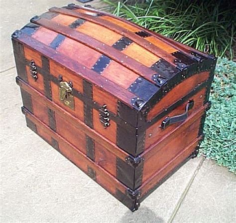 How To Restore Antique Trunks And Trunk Restoration Refurbished Trunks