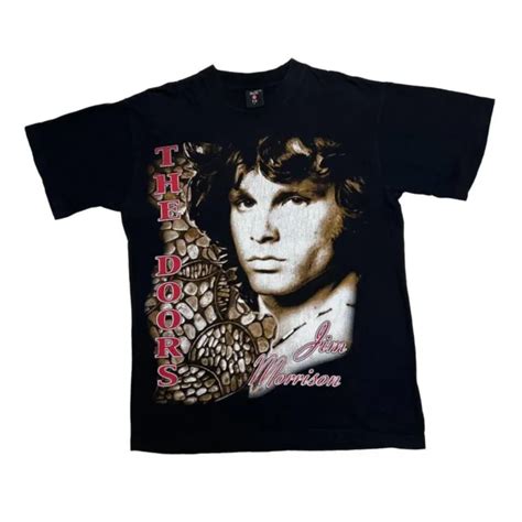 Vintage The Doors Jim Morrison Graphic Blues Psych Rock Band T Shirt
