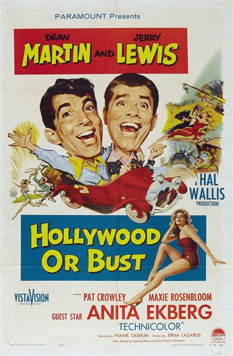 Hollywood Or Bust 1956 Usa Paramount Dean Martin Jerry Lewis Anita