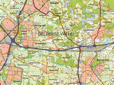 kaart van gelderland en overijssel vogels