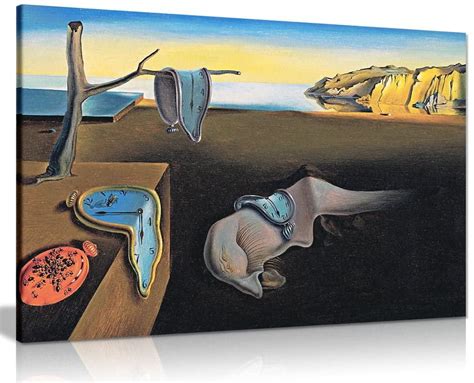 Salvador Dali Wall Art Dalí Persistence Of Time Framed Painting Canvas