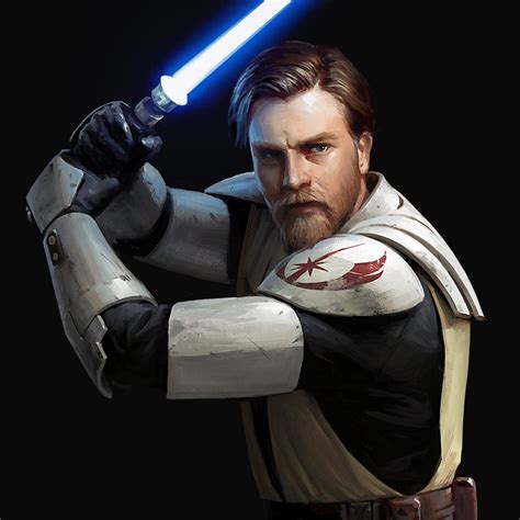 Sw Destiny General Obi Wan Kenobi And Chewbacca Darren Tan Star
