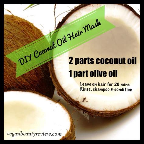 It can protect hair from frizz, reinvigorate shine, hydrate and smooth ends. DIY Coconut Oil Hair Mask for Dry & Damaged Hair - Vegan ...