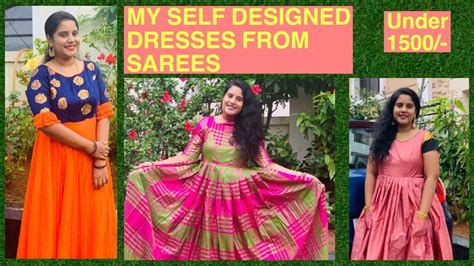 How Do I Customised Sarees Into Dresses How To Convert Sarees Into Anarkali Dresseslong