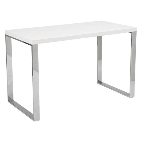 The desk surface is a vacuum formed surface with gently rolled edges. Euro Style Dillon Desk 48 x 24 in. - Desks at Hayneedle