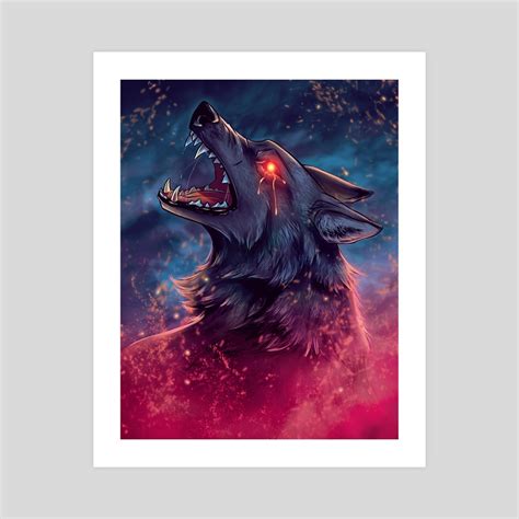 Lava Wolf An Art Print By Rio Burton Inprnt