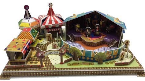 Diy Miniature Fun Amusement Park Wonderful Circus ~ 3d Puzzle Youtube