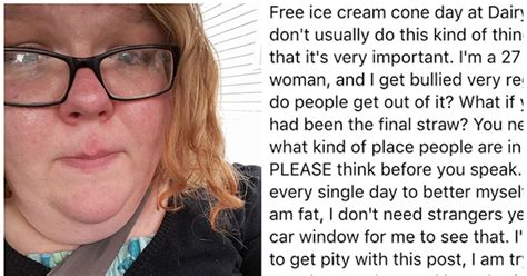 Woman Shares Fat Shaming Story And Gets The Most Incredible Response