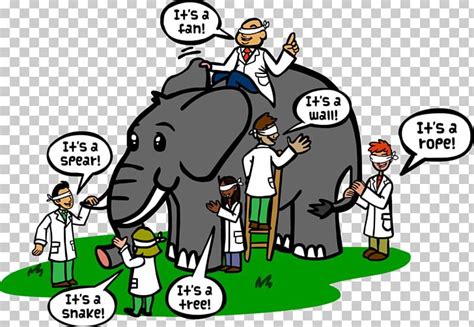 Blind Men And An Elephant Parable Point Of View Fable Png Clipart