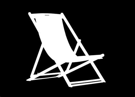 Silhouette White Beach Chair Clipart Free Stock Photo Public Domain