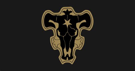 Black Bulls Logo Black Clover Long Sleeve T Shirt Teepublic