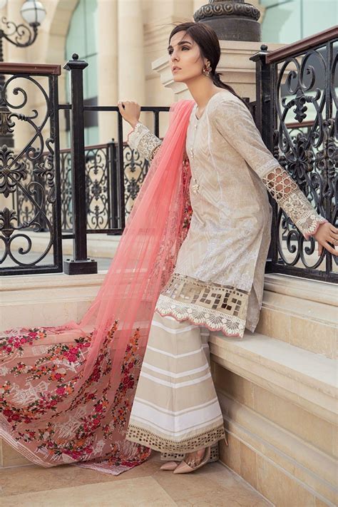 Maria B Refreshing Formal Pakistani Unstitched Lawn Suit For Wedding