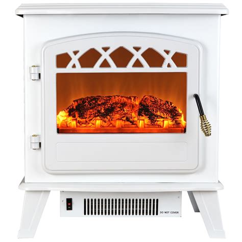 This greentouch electric log set is the perfect way to bring the ambiance of a fireplace to any room with a standard 120v electric outlet. AKDY Freestanding Electric Fireplace | White electric ...