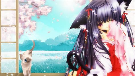 Anime Cat Girl Hd Wallpapers Free Download For Desktop Pc