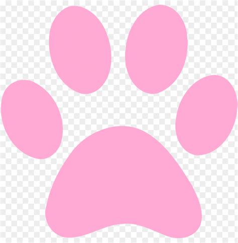 Free Download Hd Png Ink Panther Paw Pink Dog Paw Print Png