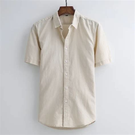 Buy 2018 Brand New Cotton Linen Men Shirts Casual