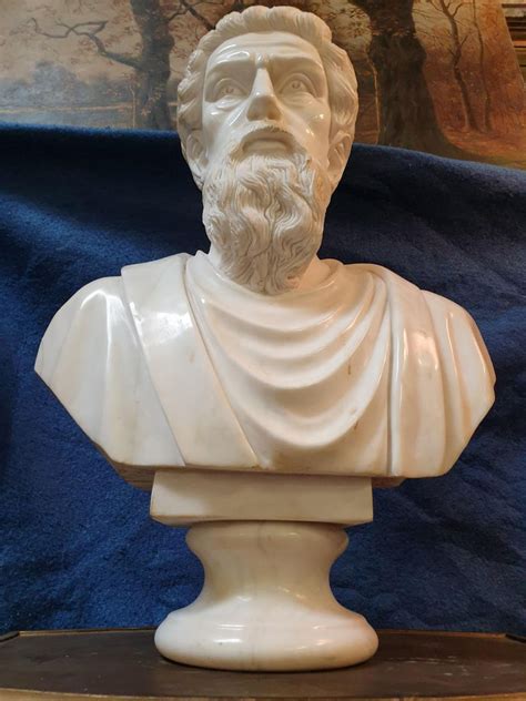 20th Century Marble Sculpture Bust Of Roman Senator For