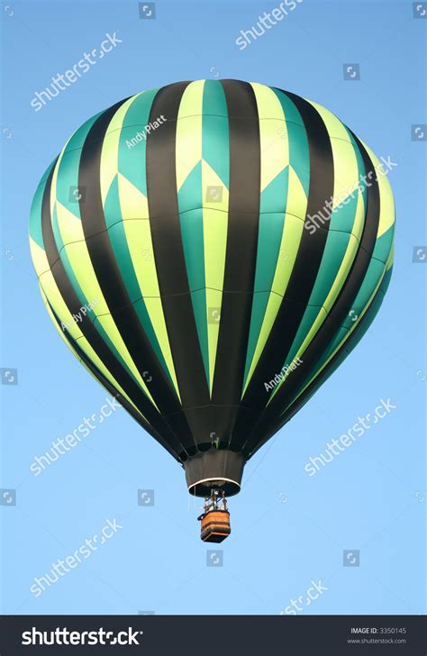 Black And Green Striped Hot Air Balloon Stock Photo 3350145 Shutterstock