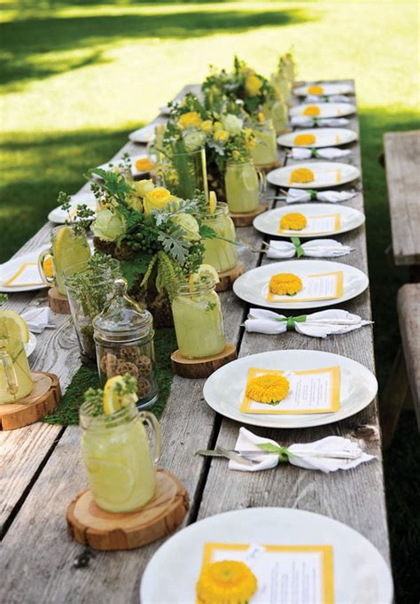 For example, you begin eating a meal by using the flatware at the outside left and right, and then working your way in towards the plate as the meal proceeds. country+wedding+table+settings | Outdoor table setting ...